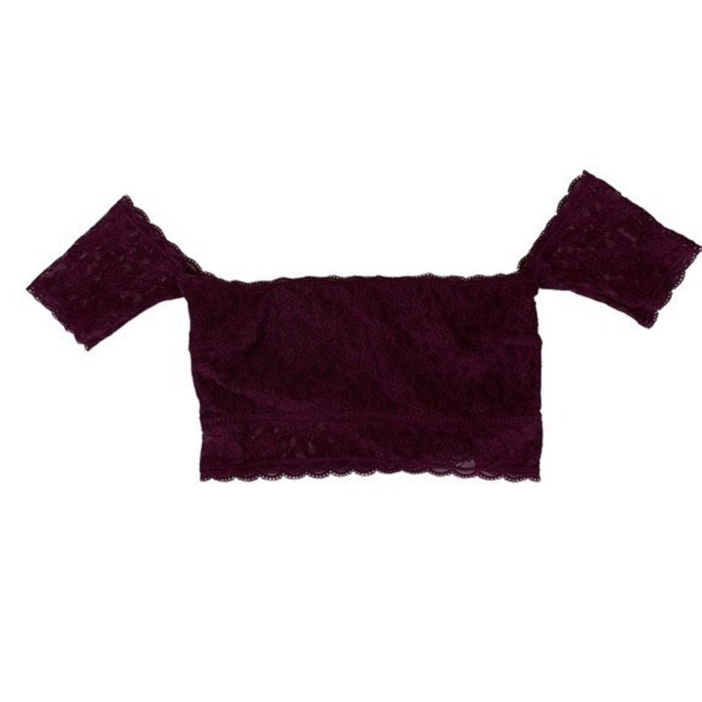 Victorias Secret Lace Bralette Plum Large Romantic Intimates